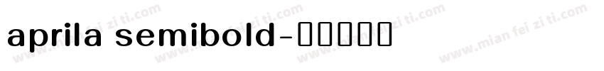 aprila semibold字体转换